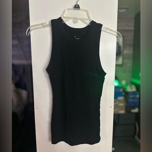 🎁 a new day black ribbed tank top